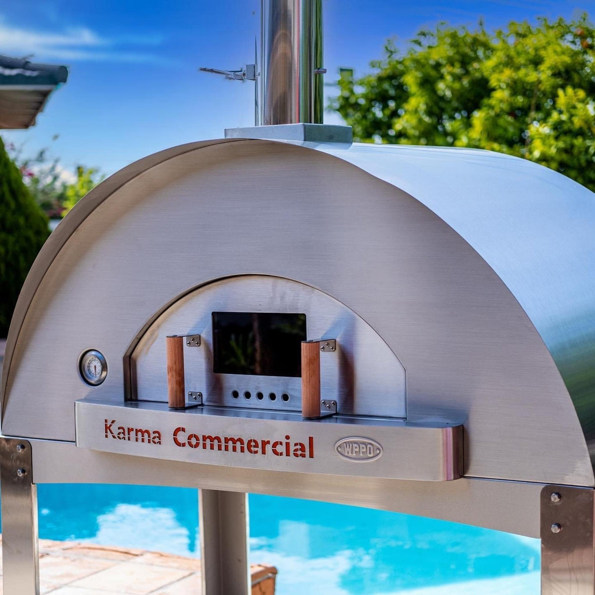 Karma 55 Wood-Fired Oven Stand & Cart | 201 Stainless Steel | WPPO