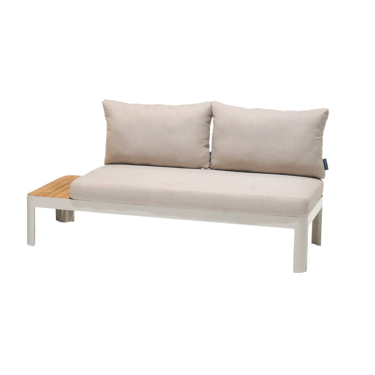 Portals Modular Outdoor Sofa 3-Piece Set | Aluminum & FSC Teak | Olefin Cushions | LifestyleGarden