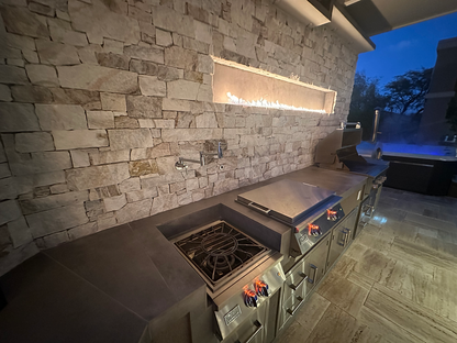 KoKoMo Luxury Custom Outdoor Kitchen | Fully Custom BBQ Island, Professional Installation | Contact for Quote