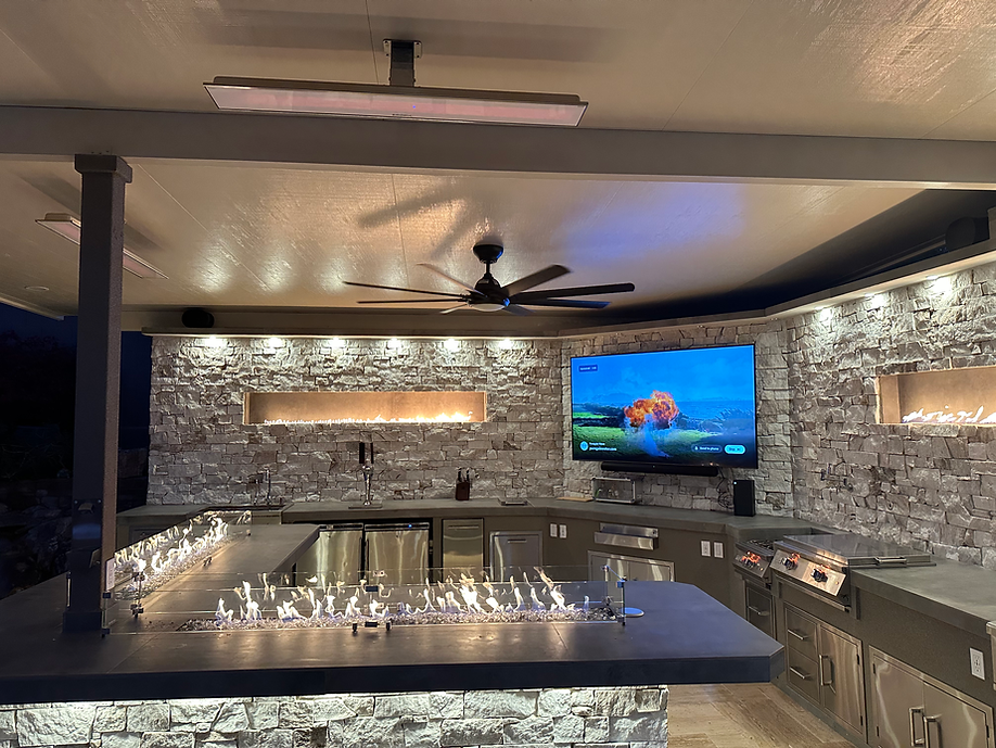 KoKoMo Luxury Custom Outdoor Kitchen | Fully Custom BBQ Island, Professional Installation | Contact for Quote