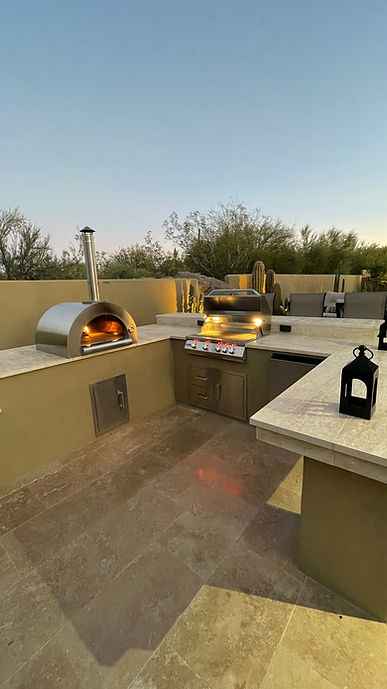 KoKoMo 32" Built-In Wood Fired Pizza Oven | Outdoor Kitchen Pizza Oven | Up to 900°F | Free Shipping