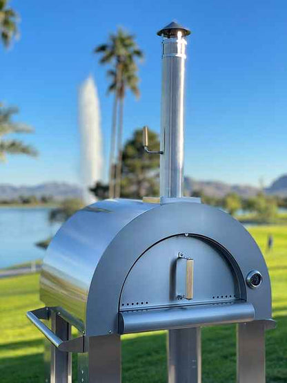 KoKoMo 32" Built-In Wood Fired Pizza Oven | Outdoor Kitchen Pizza Oven | Up to 900°F | Free Shipping