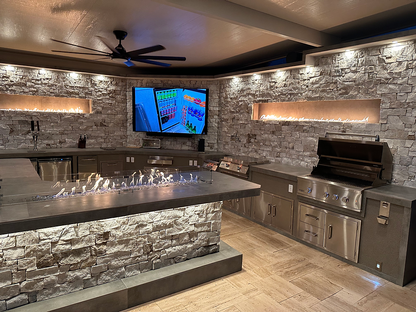 KoKoMo Luxury Custom Outdoor Kitchen | Fully Custom BBQ Island, Professional Installation | Contact for Quote