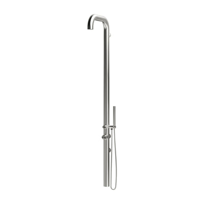 Altura Wall Mounted Outdoor Shower with Handheld | Brushed | 316 Outdoor Showers