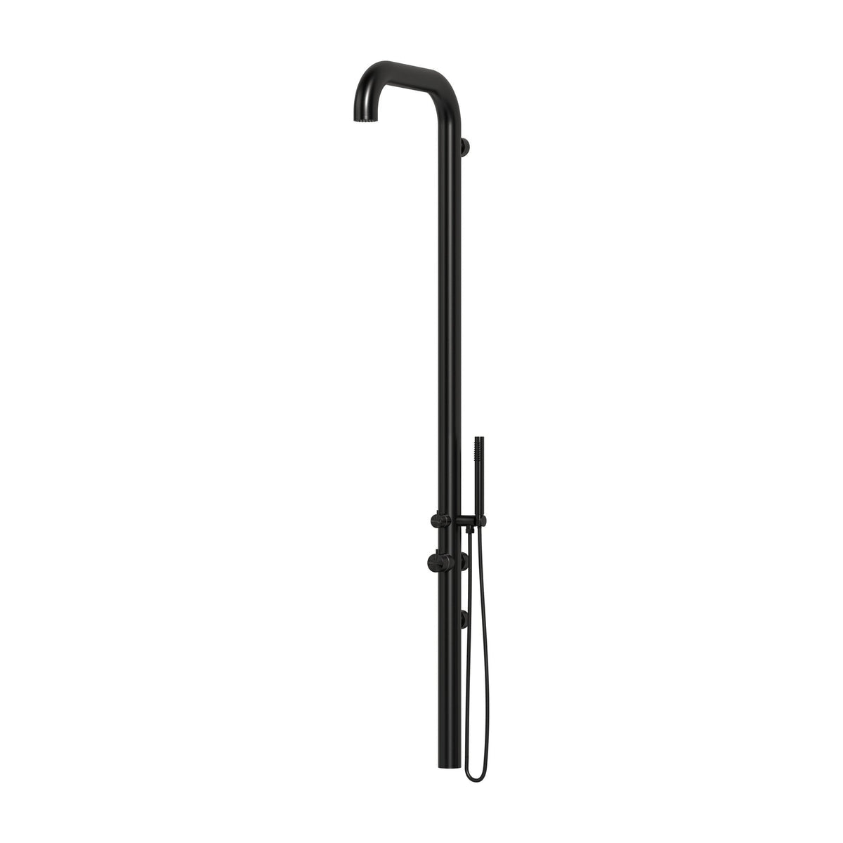 Altura Wall Mounted Outdoor Shower with Handheld | PVD Black | 316 Outdoor Showers