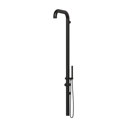 Altura Wall Mounted Outdoor Shower with Handheld | PVD Black | 316 Outdoor Showers