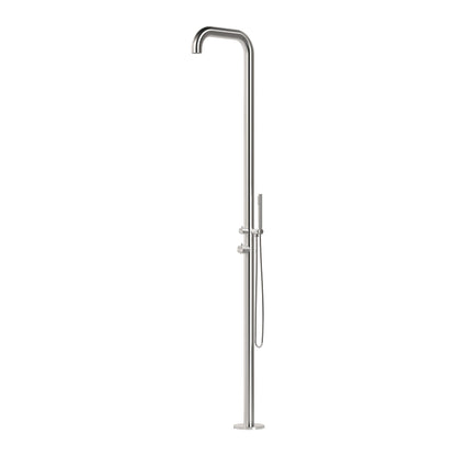 Cascade Freestanding Outdoor Shower with Handheld | Brushed | 316 Outdoor Showers