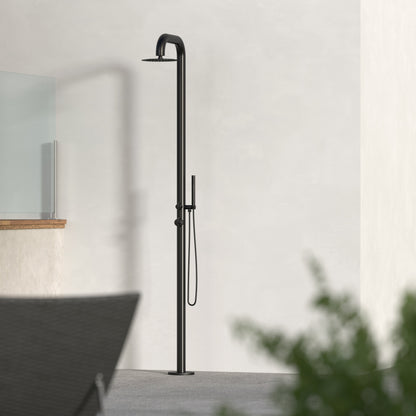Atlas Freestanding Outdoor Shower with Rain Head & Handheld | 316 Outdoor Showers