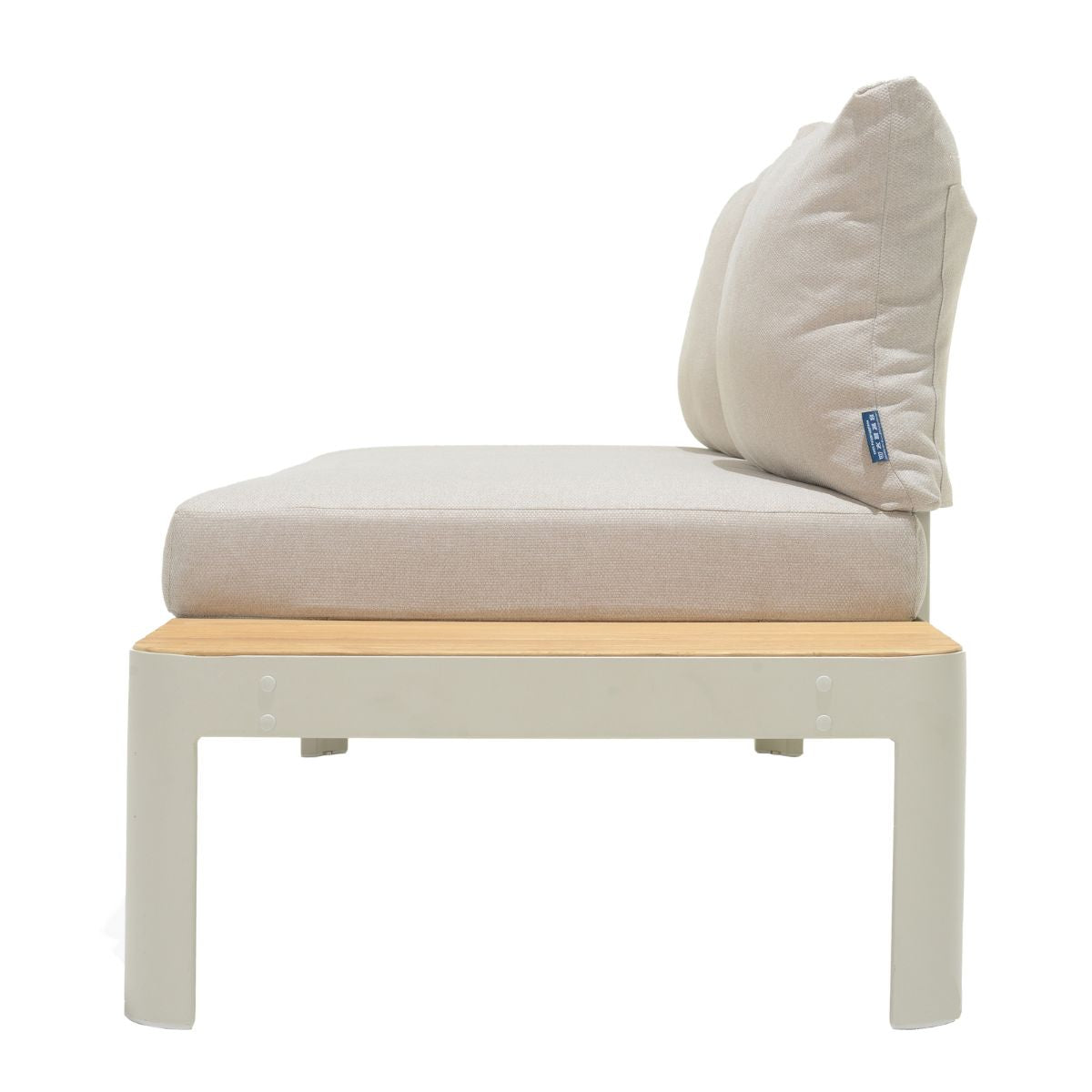 Portals Modular Outdoor Sofa 3-Piece Set | Aluminum & FSC Teak | Olefin Cushions | LifestyleGarden