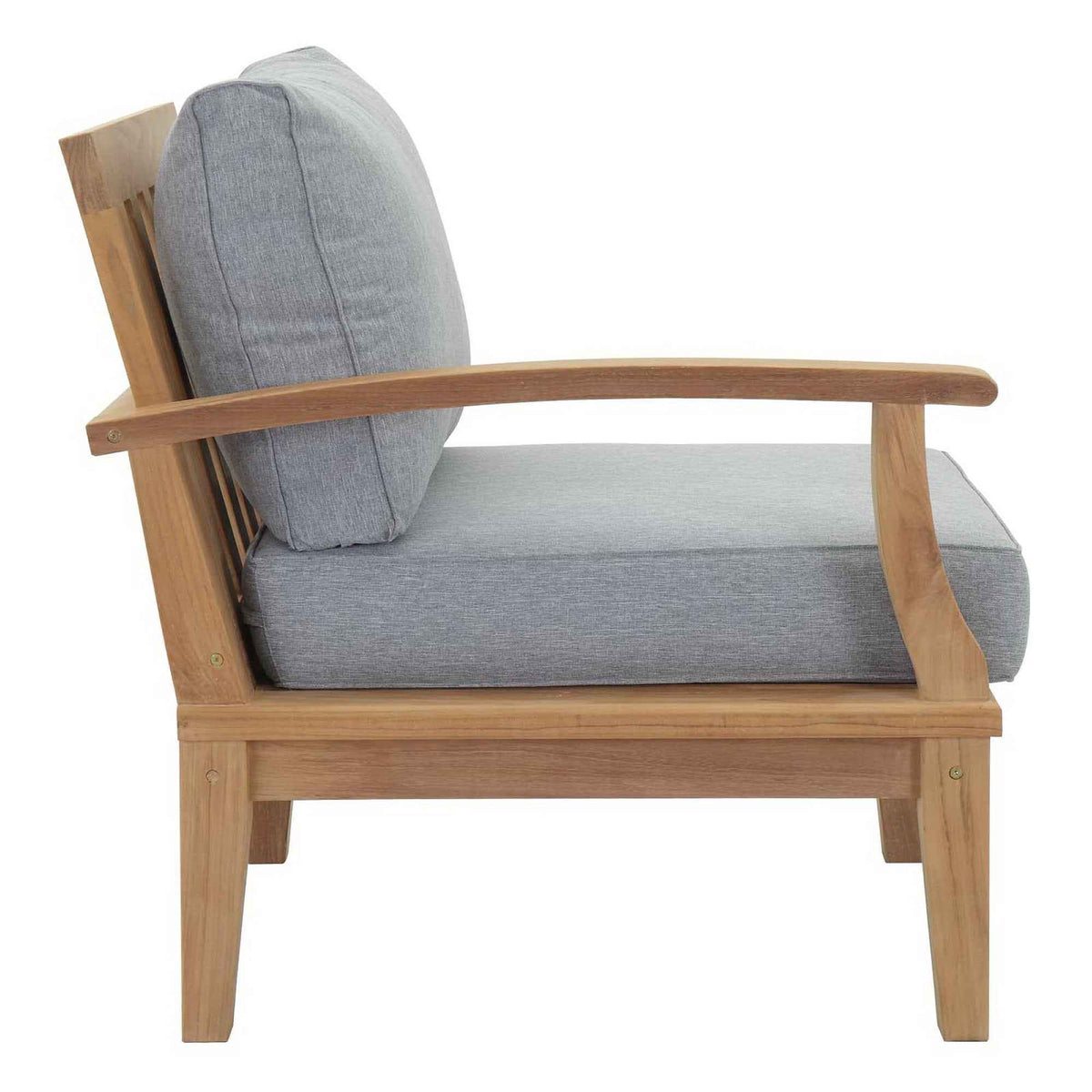 Modway Marina 9-Piece Outdoor Teak Lounge Set | Natural Teak, 3 Cushion Colors, 257 lbs | Free Shipping