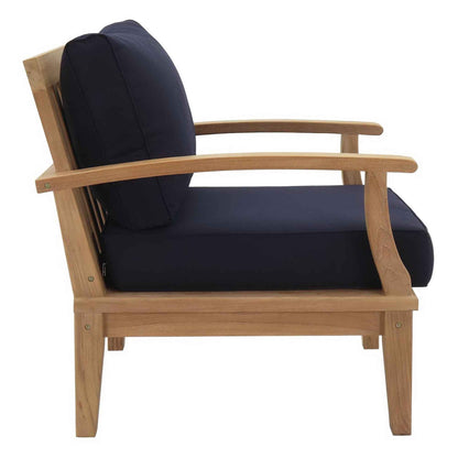 Modway Marina 9-Piece Outdoor Teak Lounge Set | Natural Teak, 3 Cushion Colors, 257 lbs | Free Shipping