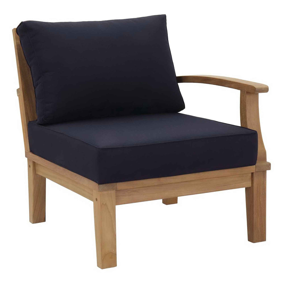Modway Marina 9-Piece Outdoor Teak Lounge Set | Natural Teak, 3 Cushion Colors, 257 lbs | Free Shipping