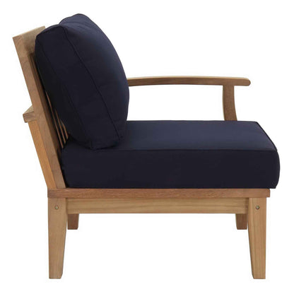 Modway Marina 9-Piece Outdoor Teak Lounge Set | Natural Teak, 3 Cushion Colors, 257 lbs | Free Shipping