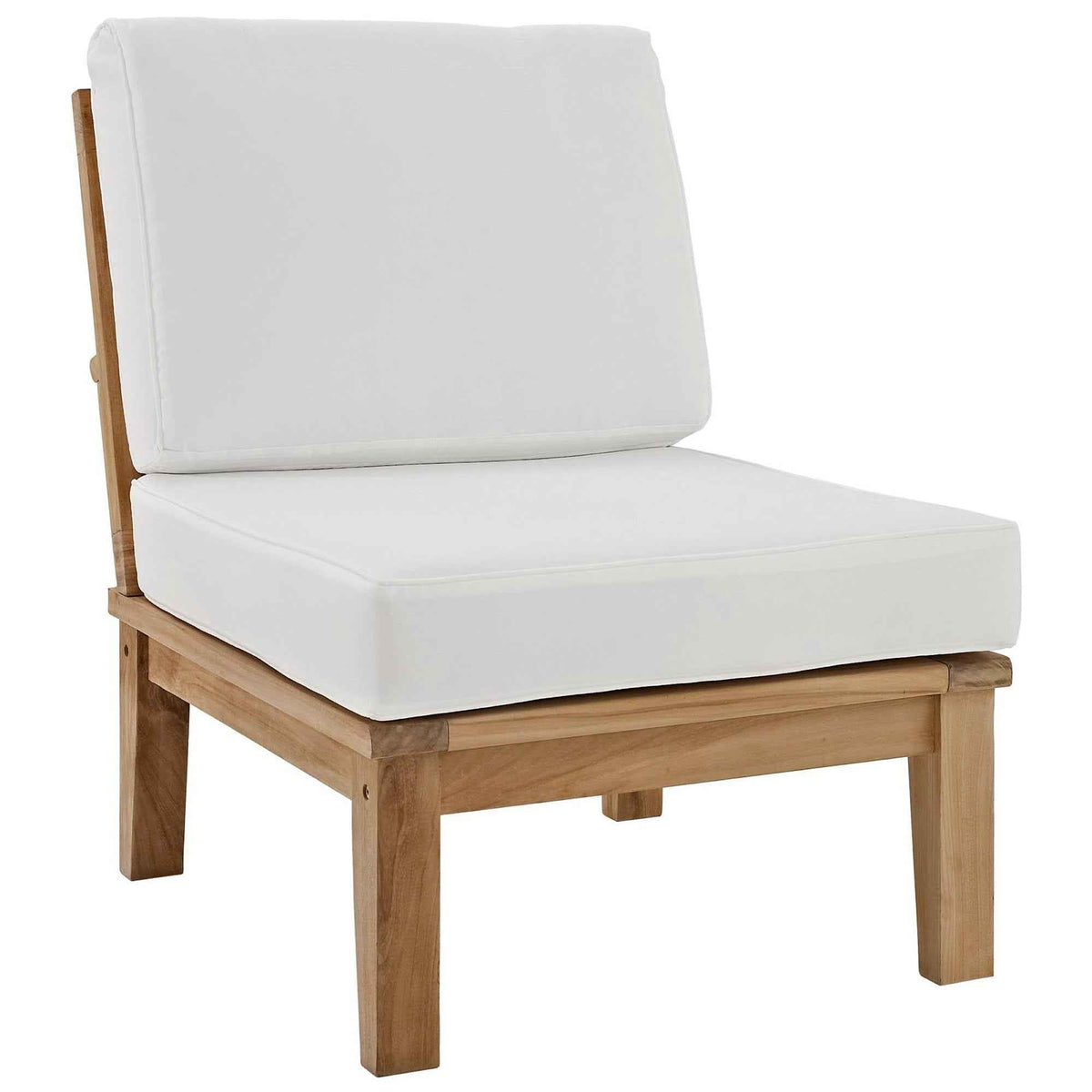 Modway Marina 9-Piece Outdoor Teak Lounge Set | Natural Teak, 3 Cushion Colors, 257 lbs | Free Shipping