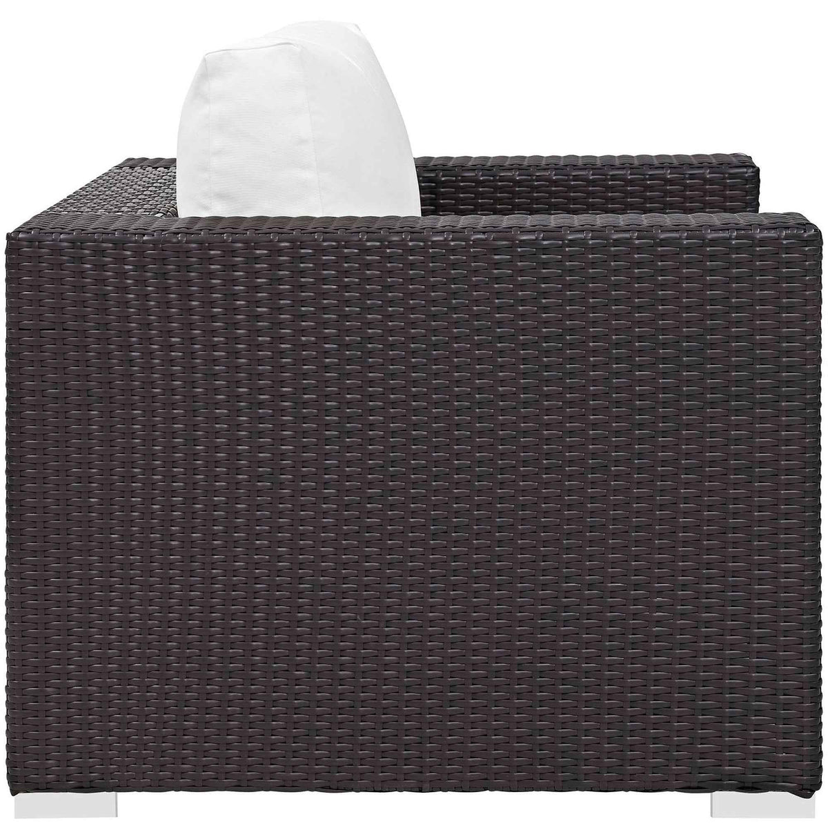 Modway Convene 10-Piece Outdoor Lounge Set | Espresso Frame, Beige, Mocha, or White Cushions, 384 lbs | Free Shipping