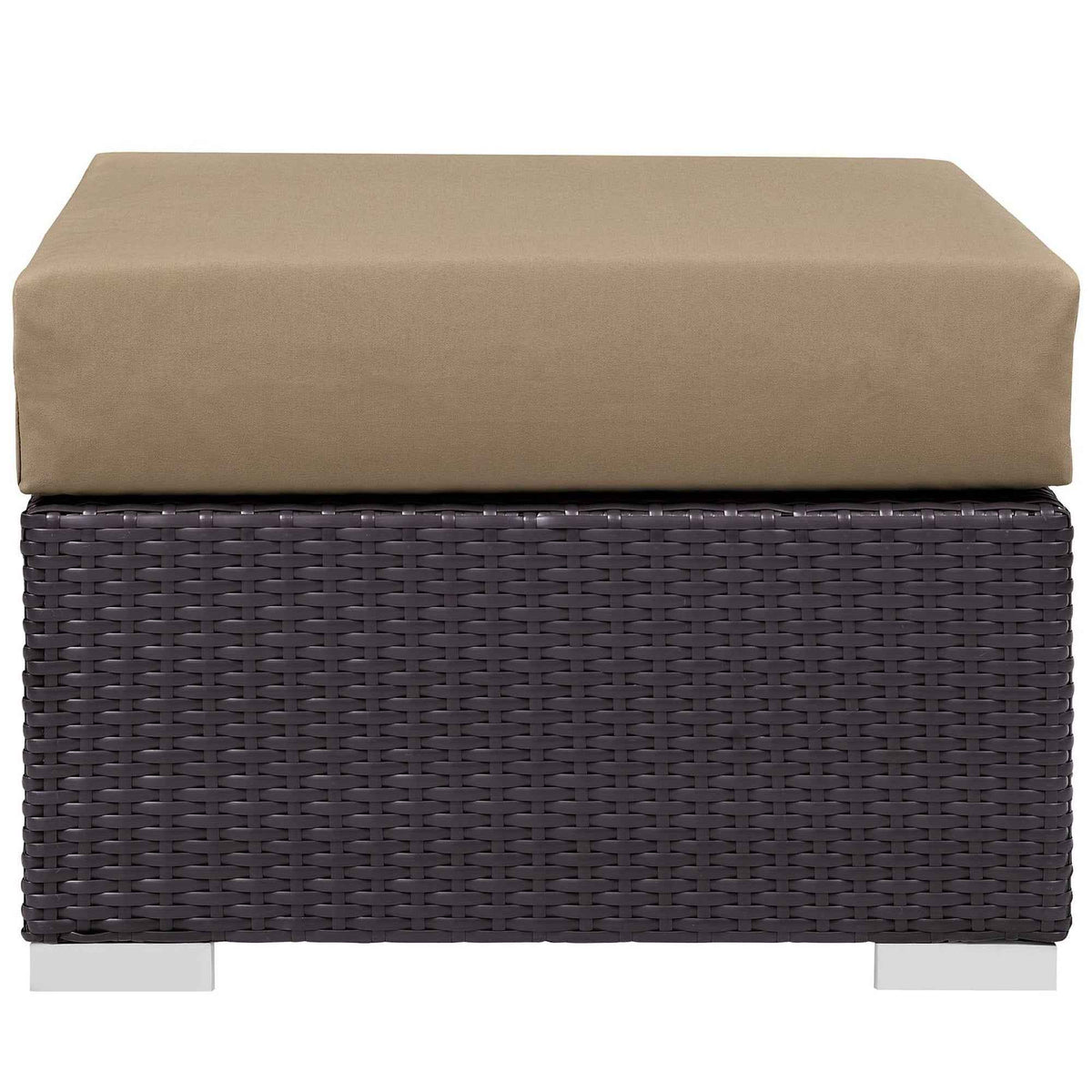Modway Convene 10-Piece Outdoor Lounge Set | Espresso Frame, Beige, Mocha, or White Cushions, 384 lbs | Free Shipping