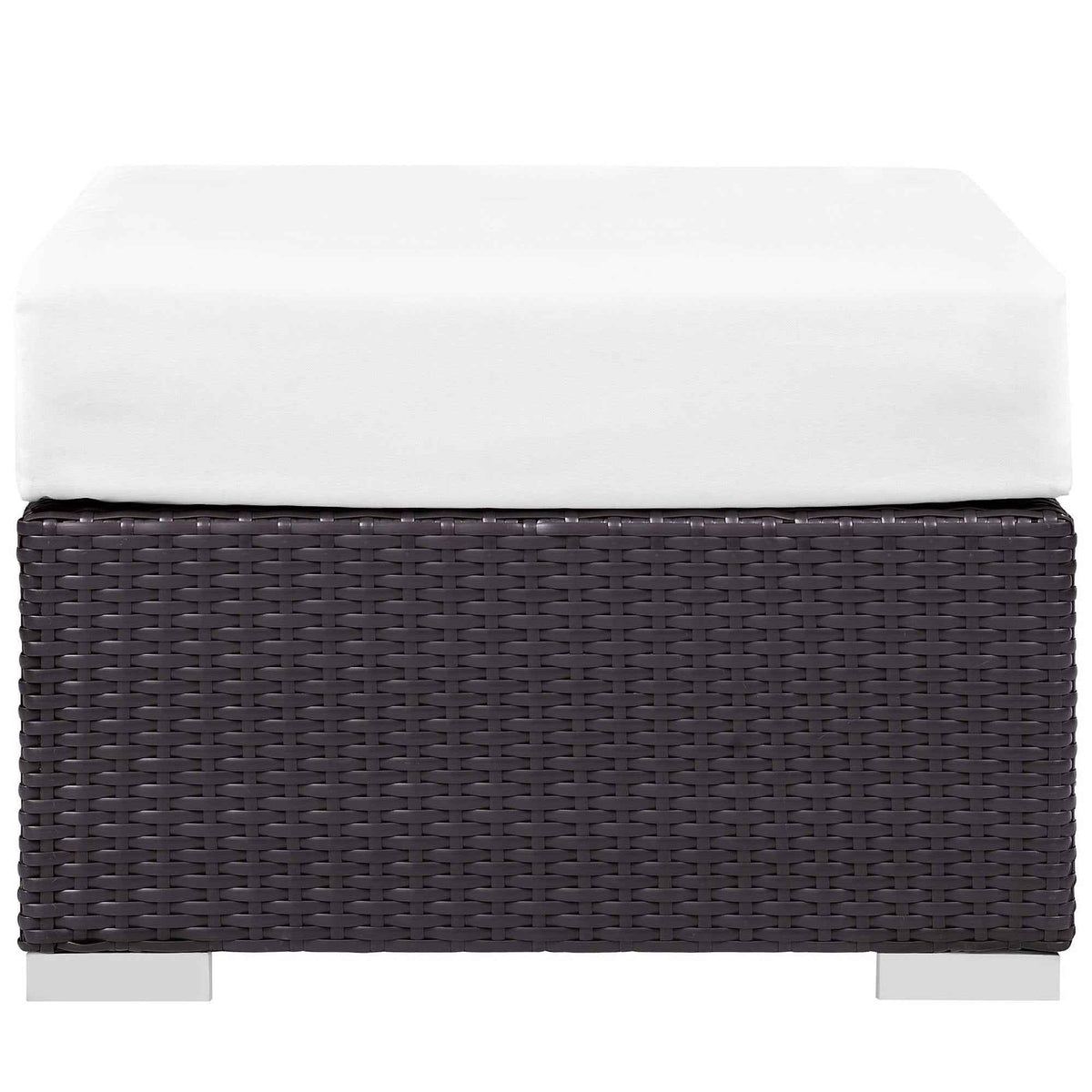 Modway Convene 10-Piece Outdoor Lounge Set | Espresso Frame, Beige, Mocha, or White Cushions, 384 lbs | Free Shipping