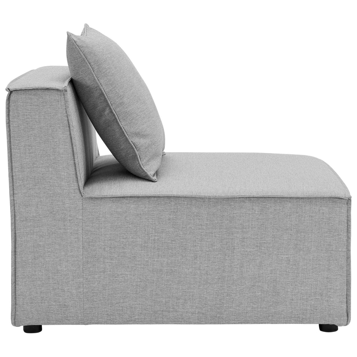 Modway Saybrook 8-Piece Outdoor Sectional Sofa | UV-Resistant Upholstery | White, Gray or Natural Navy | Patio Elegance