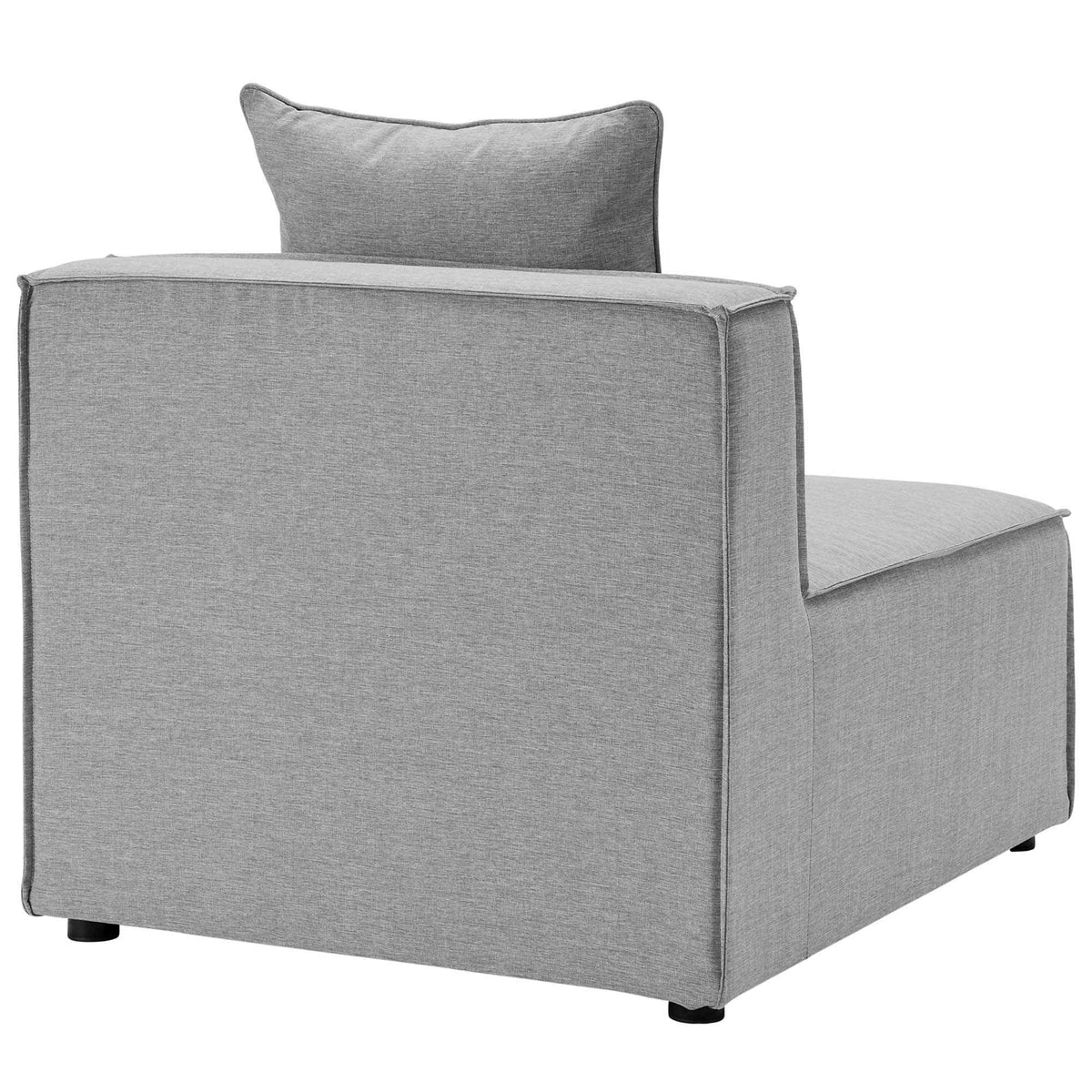 Modway Saybrook 8-Piece Outdoor Sectional Sofa | UV-Resistant Upholstery | White, Gray or Natural Navy | Patio Elegance