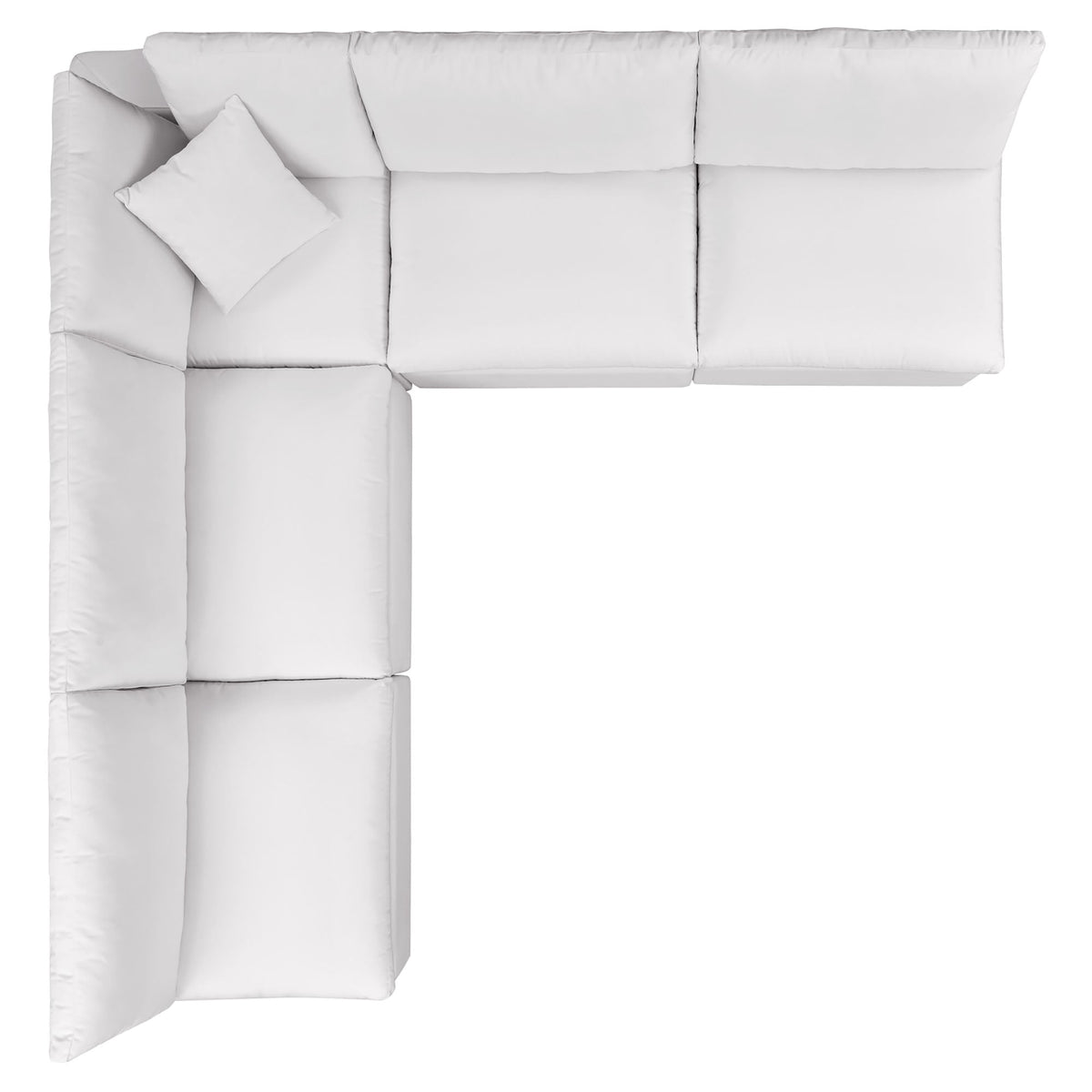 Modway 5-Piece Outdoor Sectional Sofa Set | Modular, Foam Cushions, Charcoal or White, 384 lbs | Free Shipping