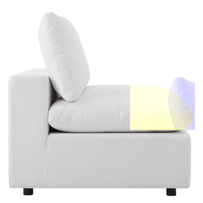 Modway 5-Piece Outdoor Sectional Sofa Set | Modular, Foam Cushions, Charcoal or White, 384 lbs | Free Shipping