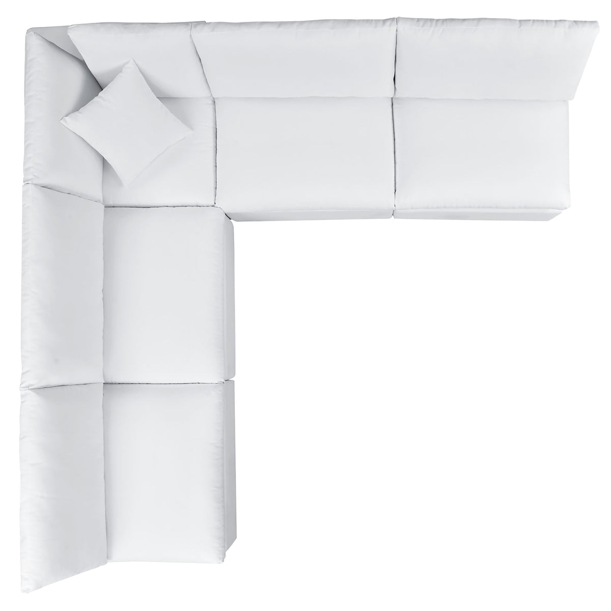 Commix 5-Piece Outdoor Sectional Sofa | Sunbrella® White, Modular, Removable Covers | Free Shipping