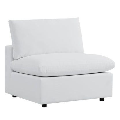 Modway Saybrook 8-Piece Outdoor Sectional Sofa | UV-Resistant Upholstery | White, Gray or Natural Navy | Patio Elegance