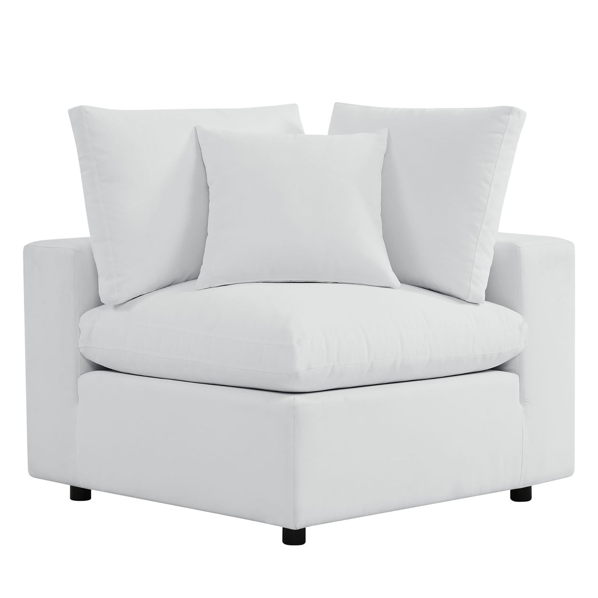 Modway Saybrook 8-Piece Outdoor Sectional Sofa | UV-Resistant Upholstery | White, Gray or Natural Navy | Patio Elegance