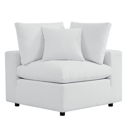 Modway Saybrook 8-Piece Outdoor Sectional Sofa | UV-Resistant Upholstery | White, Gray or Natural Navy | Patio Elegance