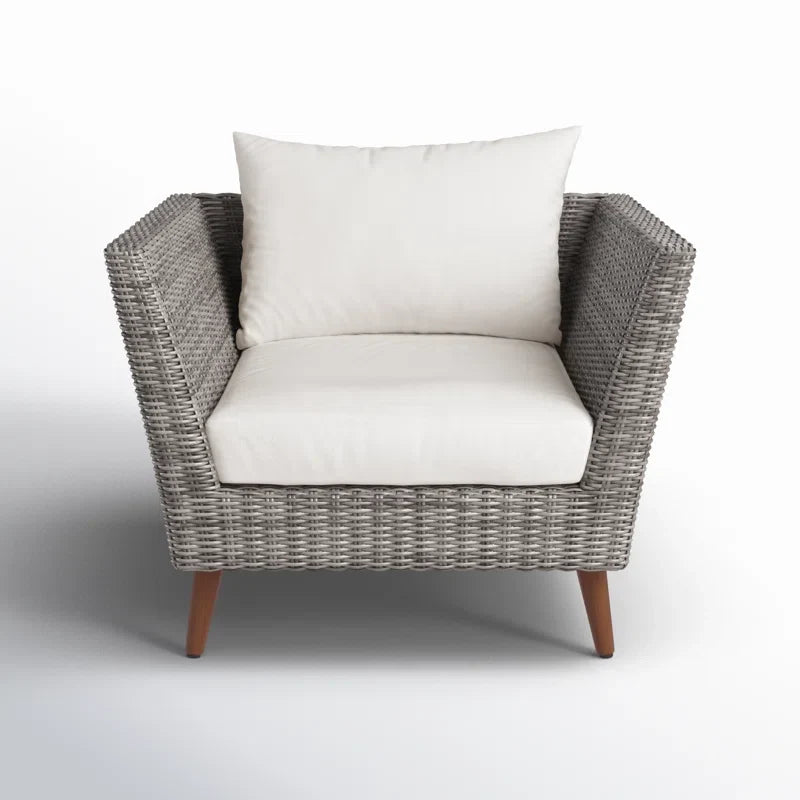 Panther Outdoor Wicker & FSC Eucalyptus Seating Set | Waterproof Cushions | 3 or 4-Piece | LifestyleGarden