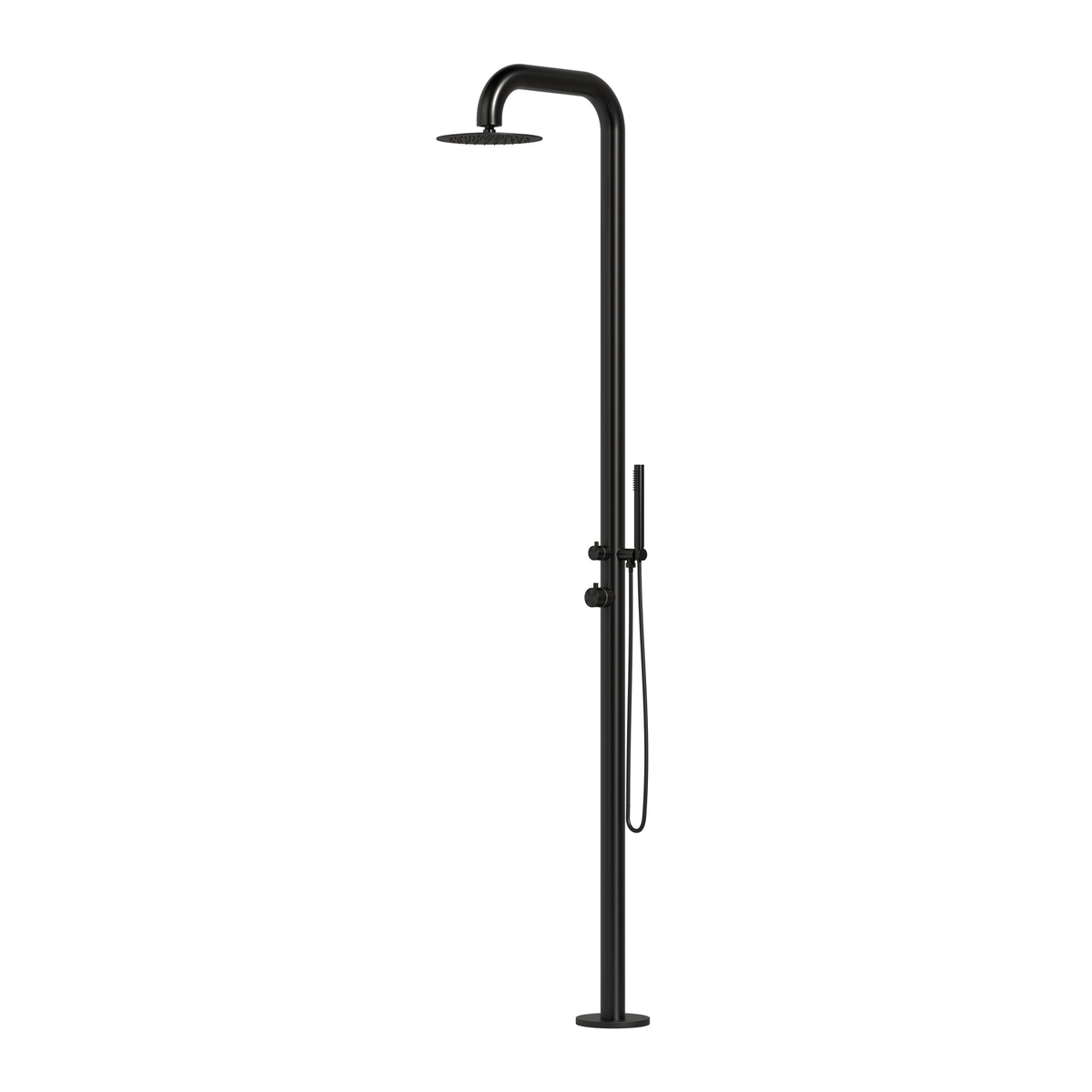 Atlas Freestanding Outdoor Shower with Rain Head & Handheld | 316 Outdoor Showers