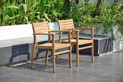 Julien FSC Teak Extendable Outdoor Dining Set | 7, 9 or 11-Piece | Extends to 79", 95" or 118" | LifestyleGarden