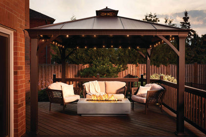 Nexus 56" Rectangle Patioflame Fire Table | 376 lbs, Propane Gas, Concrete Construction | Free Shipping