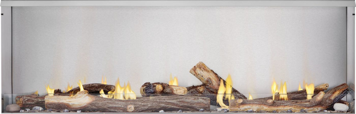 Galaxy GSS62 Outdoor Gas Fireplace | 62", Stainless Steel, Dual Fuel NG/LP, 376 lbs | Free Shipping