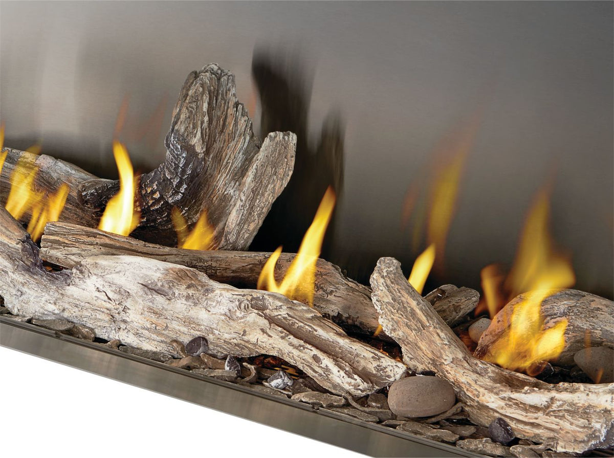 Galaxy GSS62 Outdoor Gas Fireplace | 62", Stainless Steel, Dual Fuel NG/LP, 376 lbs | Free Shipping