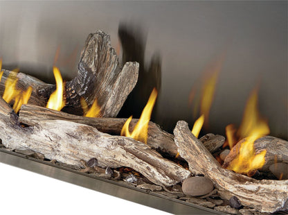 Galaxy GSS62 Outdoor Gas Fireplace | 62", Stainless Steel, Dual Fuel NG/LP, 376 lbs | Free Shipping