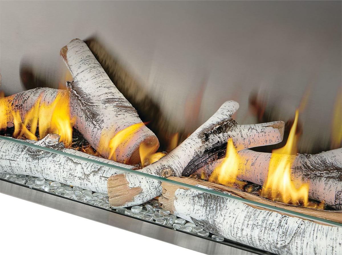 Galaxy GSS62 Outdoor Gas Fireplace | 62", Stainless Steel, Dual Fuel NG/LP, 376 lbs | Free Shipping