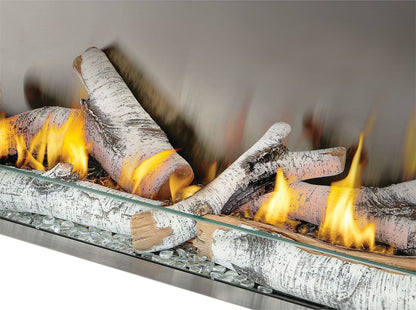 Galaxy GSS62 Outdoor Gas Fireplace | 62", Stainless Steel, Dual Fuel NG/LP, 376 lbs | Free Shipping