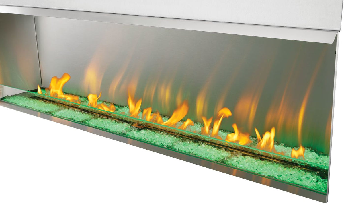 Galaxy GSS74 Outdoor Gas Fireplace | 74", 376 lbs, Electronic Ignition, Natural Gas | Free Shipping