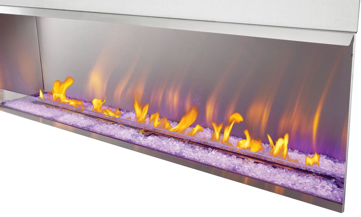 Galaxy GSS74 Outdoor Gas Fireplace | 74", 376 lbs, Electronic Ignition, Natural Gas | Free Shipping