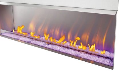 Galaxy GSS74 Outdoor Gas Fireplace | 74", 376 lbs, Electronic Ignition, Natural Gas | Free Shipping