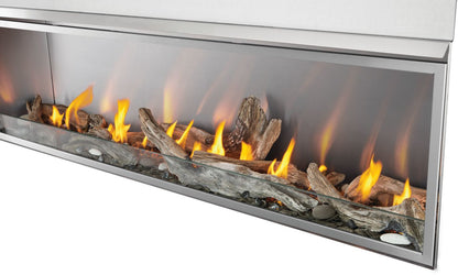 Galaxy GSS74 Outdoor Gas Fireplace | 74", 376 lbs, Electronic Ignition, Natural Gas | Free Shipping