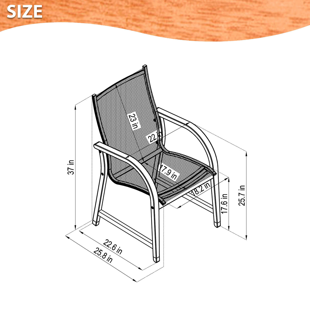 Rinjani 63" Teak Dining Table & 6 Manhattan Black Armchairs | FSC Wood & Weather-net | LifestyleGarden