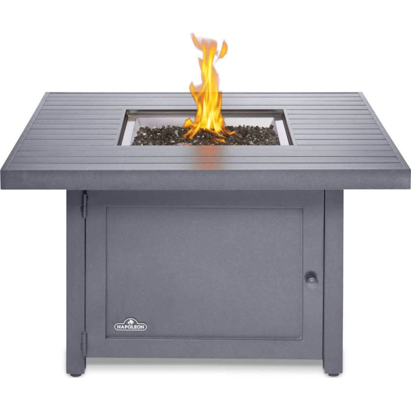 Hamptons Square Patioflame Fire Table | 42", 40,000 BTU, 376 lbs, Grey, Propane | Free Shipping