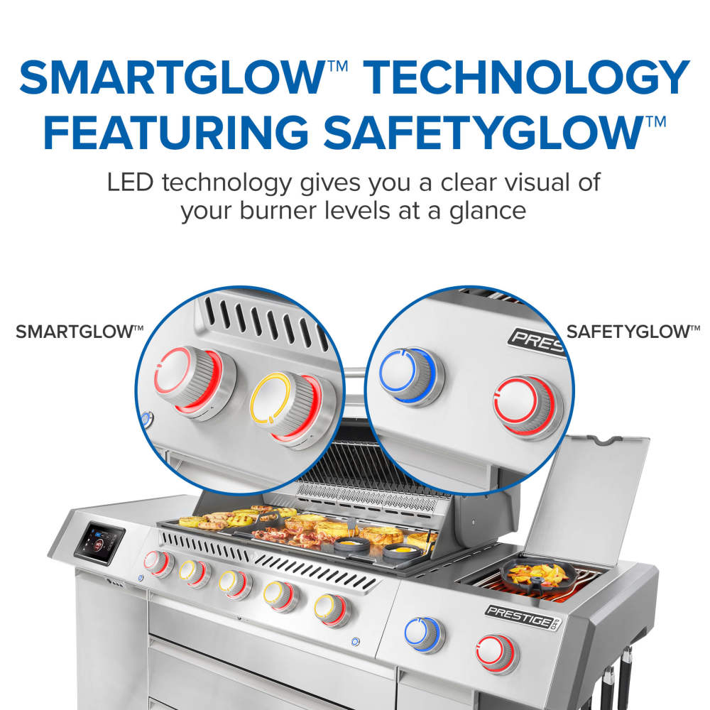 Napoleon Prestige PRO 665 Elite Gas Grill | Smart Technology, Electric Smoker, SIZZLE ZONE® & Rotisserie | Patio Elegance