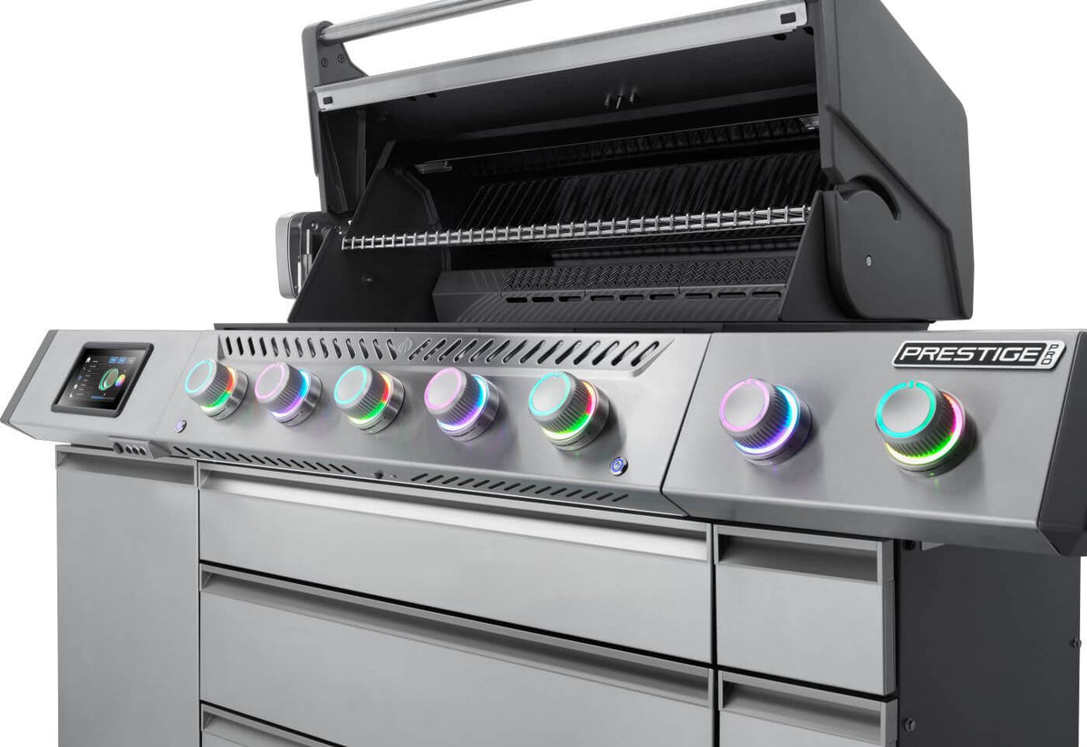 Napoleon Prestige PRO 665 Elite Gas Grill | Smart Technology, Electric Smoker, SIZZLE ZONE® & Rotisserie | Patio Elegance