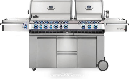 Napoleon Prestige PRO 825 RSBI Gas Grill | Dual Hood, 1,260 sq in, Infrared Sear Station, Power Side Burner & Rotisserie | Patio Elegance