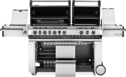 Napoleon Prestige PRO 825 RSBI Gas Grill | Dual Hood, 1,260 sq in, Infrared Sear Station, Power Side Burner & Rotisserie | Patio Elegance