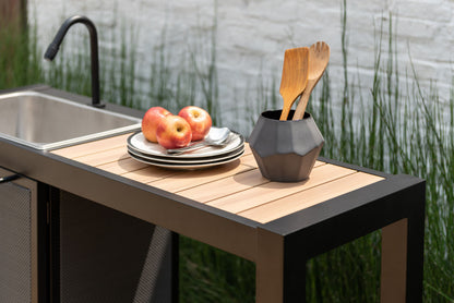 Panama Dark Modular Outdoor Kitchen Unit | 100% Aluminum | Rust-Free | LifestyleGarden