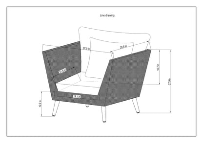 Panther Outdoor Wicker & FSC Eucalyptus Seating Set | Waterproof Cushions | 3 or 4-Piece | LifestyleGarden